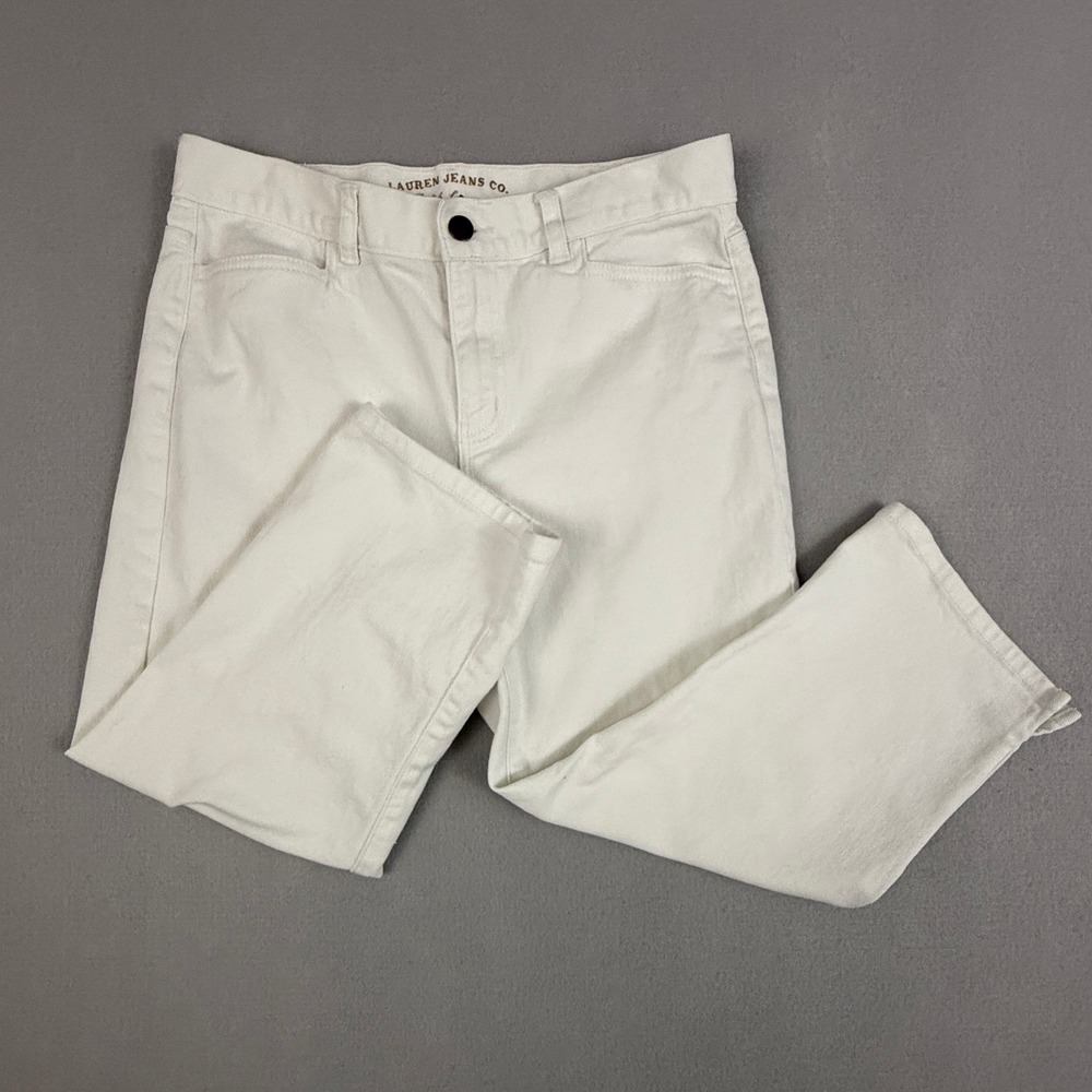 Ralph Lauren Jeans Co‎ White Bootcut Crop Jeans Women Size 6